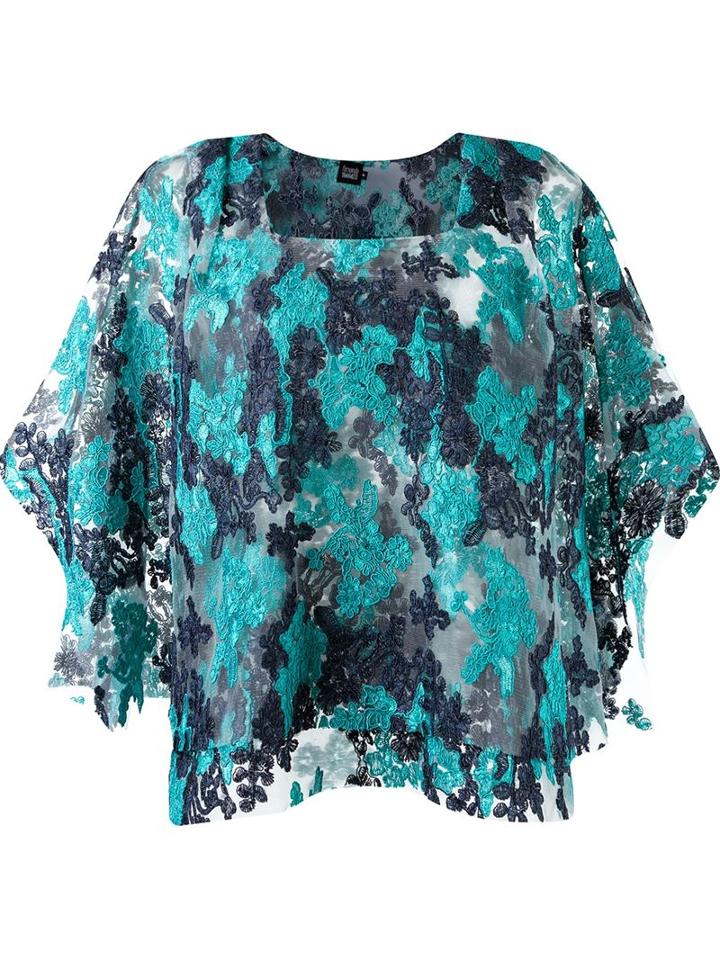 Fernanda Yamamoto Floral Wide Lace Blouse