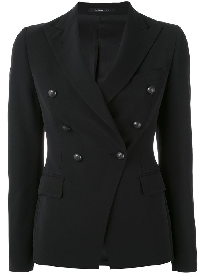 Tagliatore - Jalicya Blazer - Women - Polyester/spandex/elastane/cupro - 40, Black, Polyester/spandex/elastane/cupro