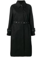 Mackintosh Black Cotton Single Breasted Trench Coat Lm-097bs