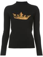 Bella Freud Turtle Neck Crown Top - Black