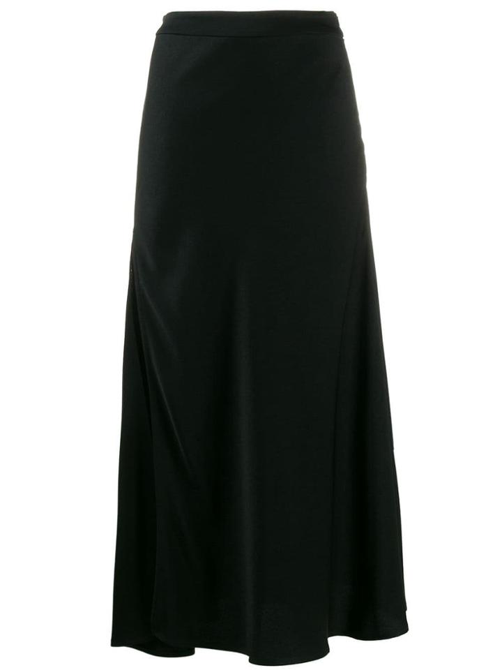 Ellery Slit Draped Skirt - Black