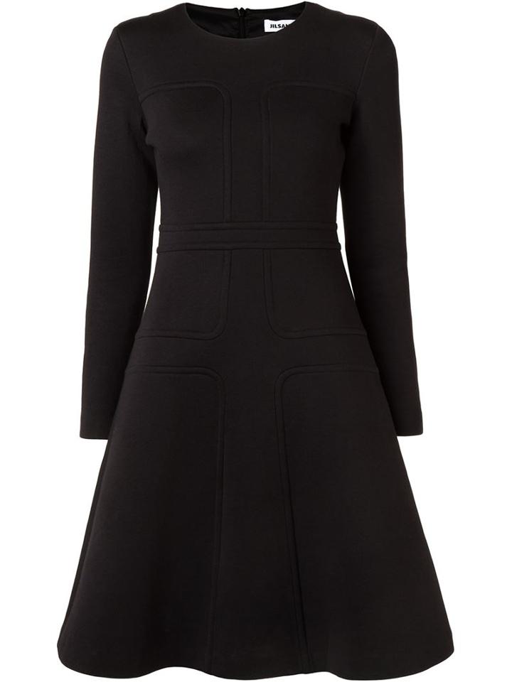 Jil Sander Flared Stitched Dress