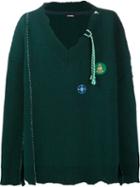 Raf Simons V-neck Oversized Sweater