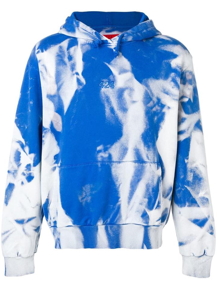 424 Tie-dye Hoodie - Blue