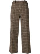 Ports 1961 Cropped Check Trousers - Brown