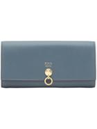 Fendi Long Studded Wallet - Blue