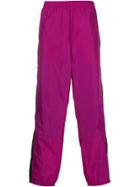 Acne Studios Contrasting Stripe Track Trousers - Purple