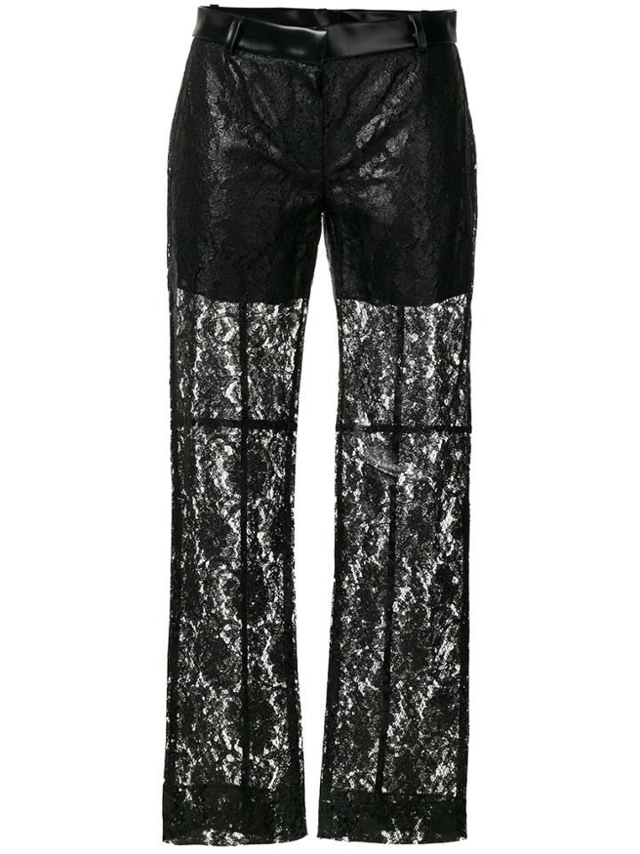 Philosophy Di Lorenzo Serafini Sheer Lace Trousers - Black
