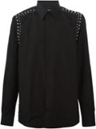 Givenchy Studded Shirt, Men's, Size: 40, Black, Cotton/brass