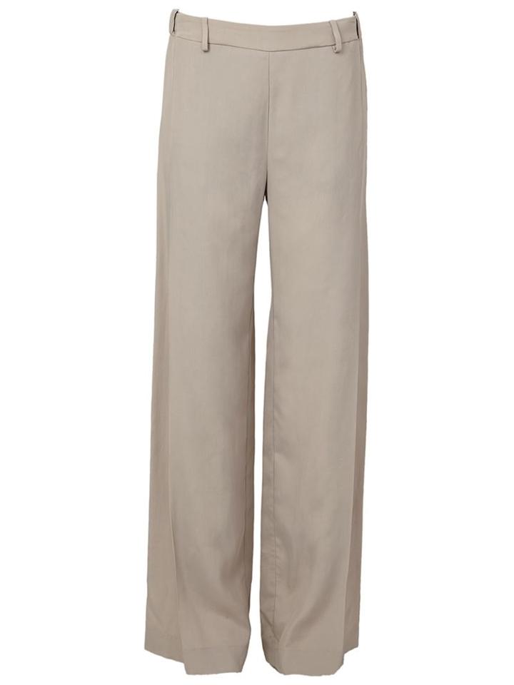 Ilaria Nistri Wide Leg Trousers, Women's, Size: 42, Nude/neutrals, Silk/viscose