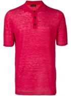 Roberto Collina Sheer Polo Shirt - Red