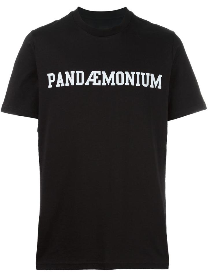 Oamc Pandemonium T-shirt, Men's, Size: Medium, Black, Cotton/polyamide/spandex/elastane
