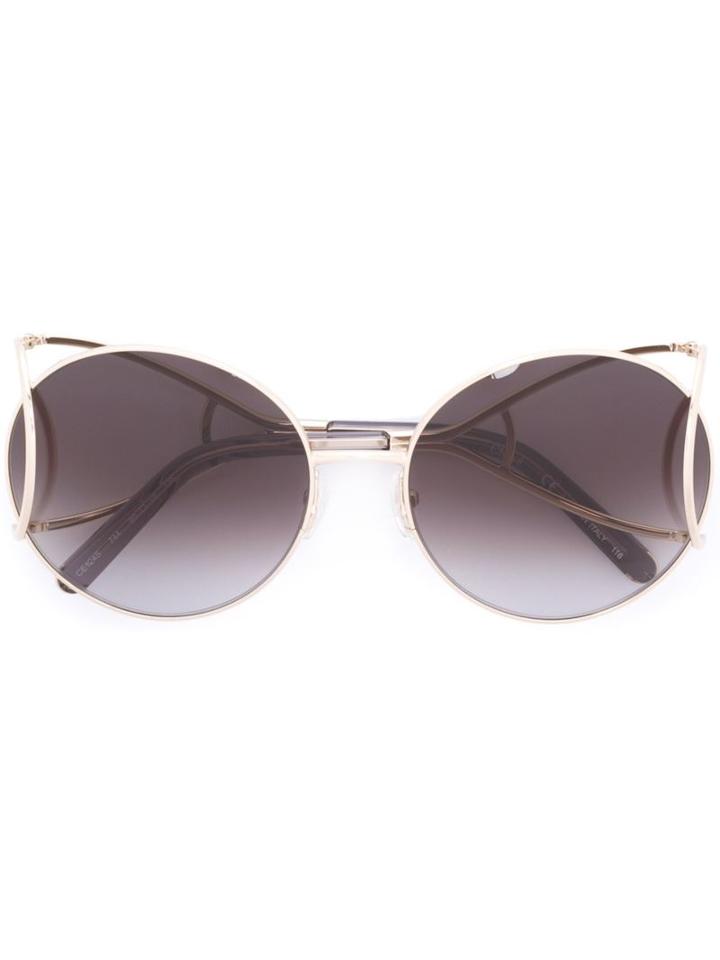 Chloe Eyewear - Jackson Sunglasses - Women - Acetate/metal (other) - One Size, Grey, Acetate/metal (other)