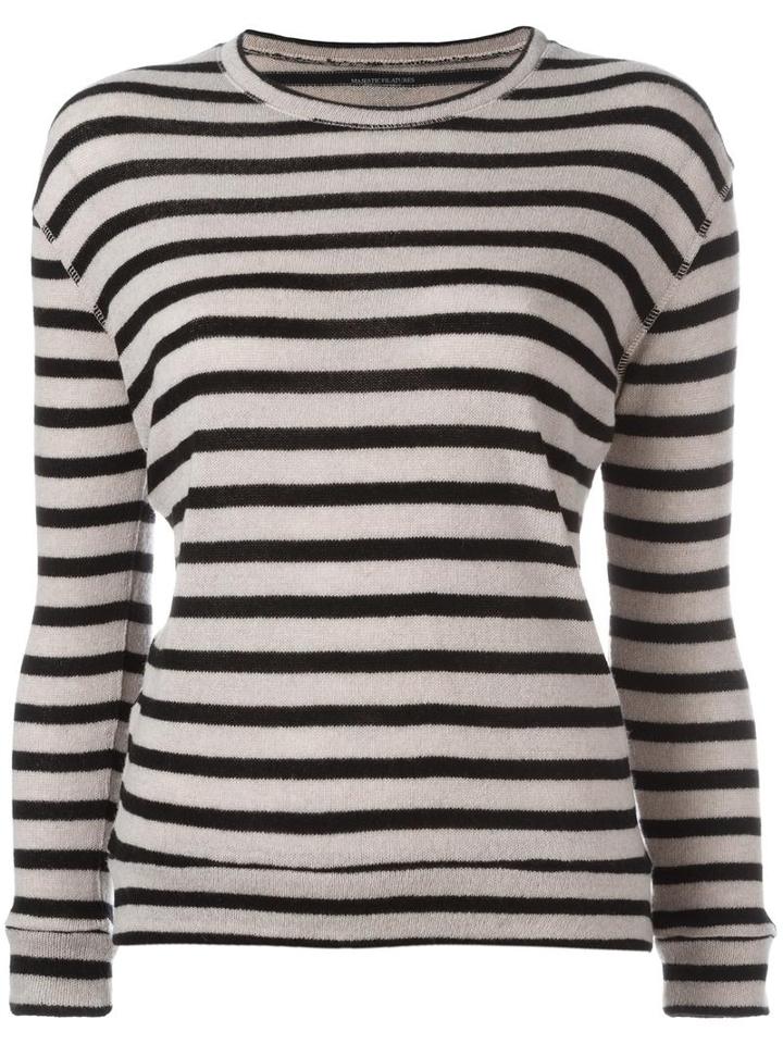 Majestic Filatures Striped Jumper, Size: 1, Nude/neutrals, Cashmere/merino