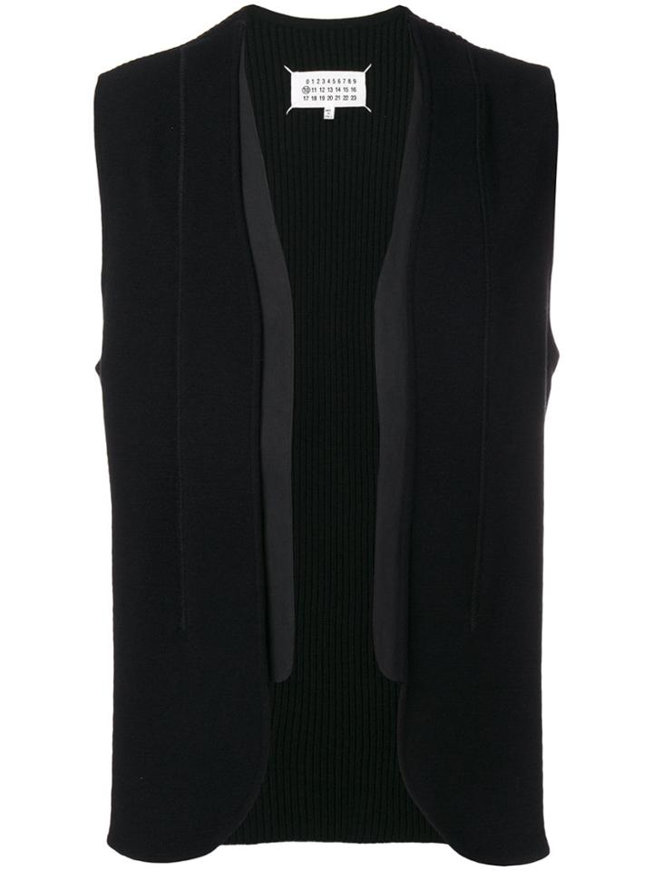 Maison Margiela Ribbed Waistcoat - Black