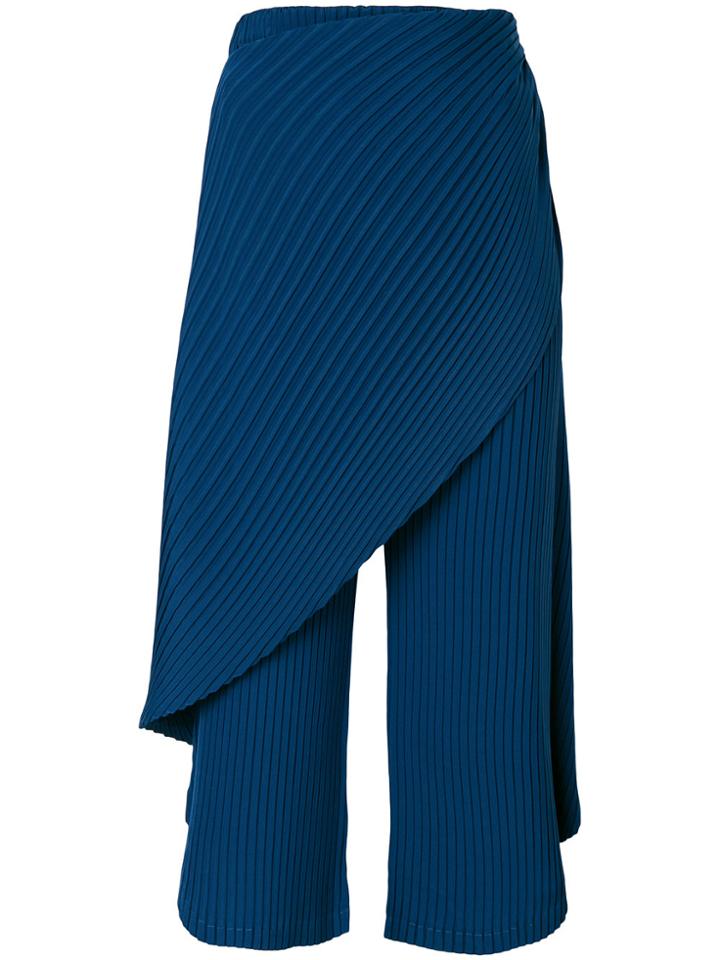 Issey Miyake Cropped Trousers - Blue