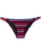 Solid & Striped Striped Bikini Briefs - Purple