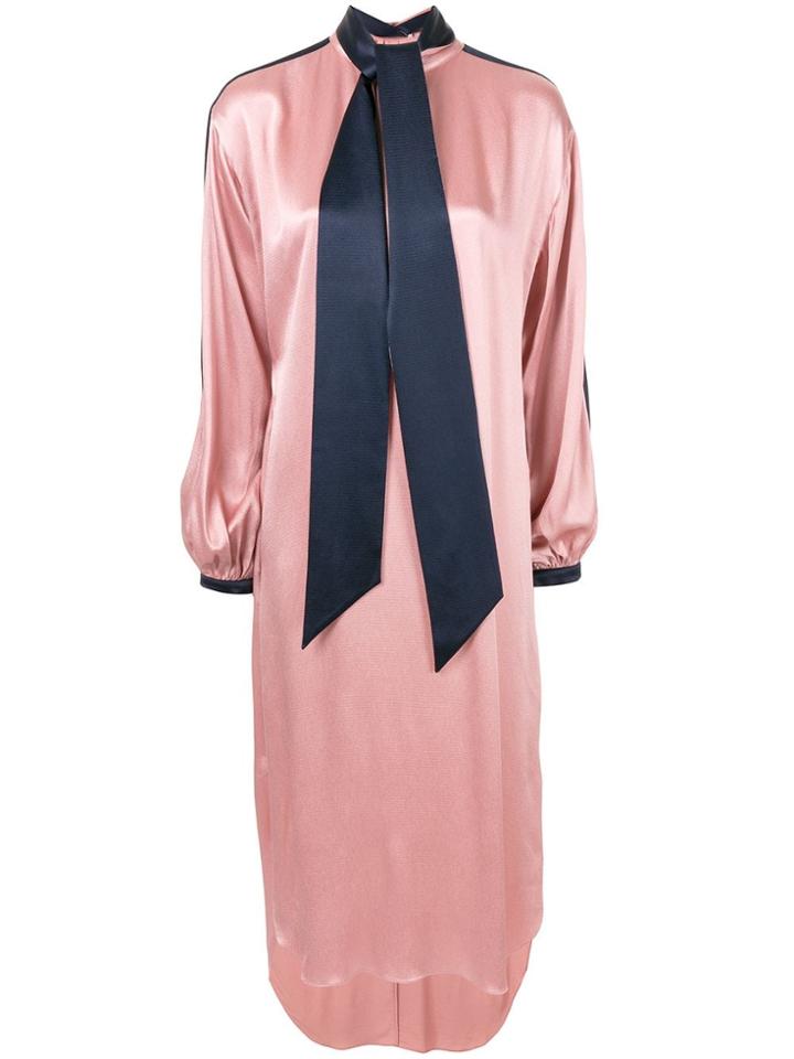 Layeur Kind Balloon Sleeve Midi Dress - Pink