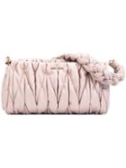 Miu Miu Braided Strap Shoulder Bag, Women's, Pink/purple, Lamb Skin