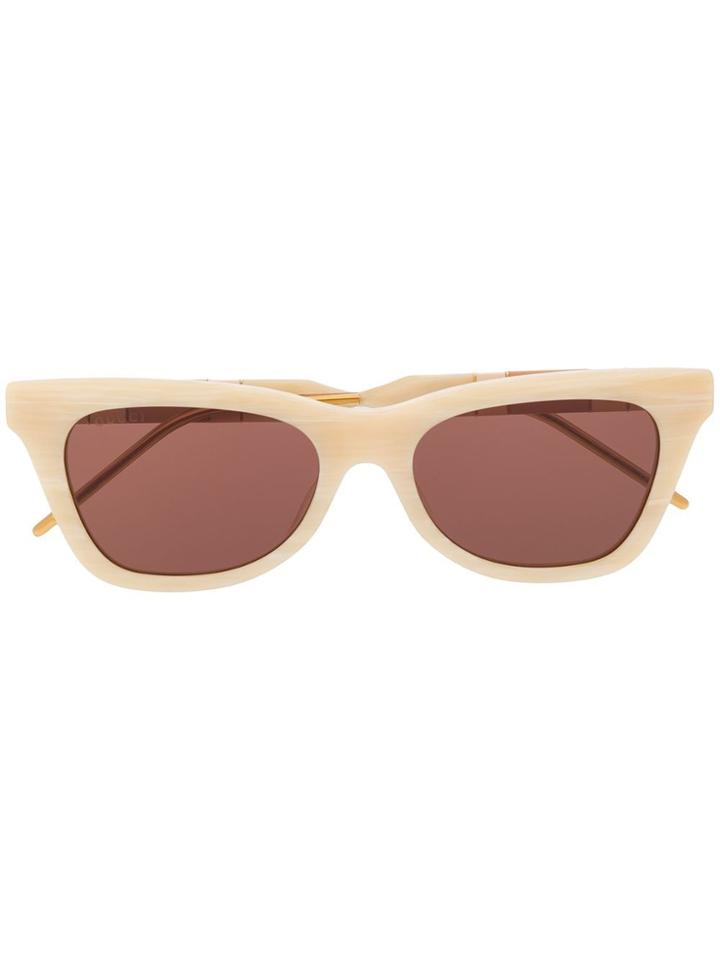 Gucci Eyewear Rectangular Shaped Sunglasses - Neutrals