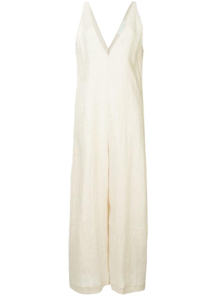 The Upside Sleeveless V-neck Jumpsuit - Neutrals