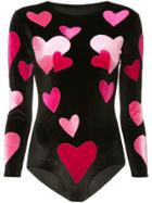 Alexia Hentsch Stretch Love Heart Top - Black