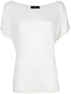 Diesel - Boat Neck T-shirt - Women - Viscose - Xxs, White, Viscose