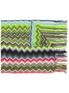 Missoni Embroidered Fringed Scarf - Multicolour