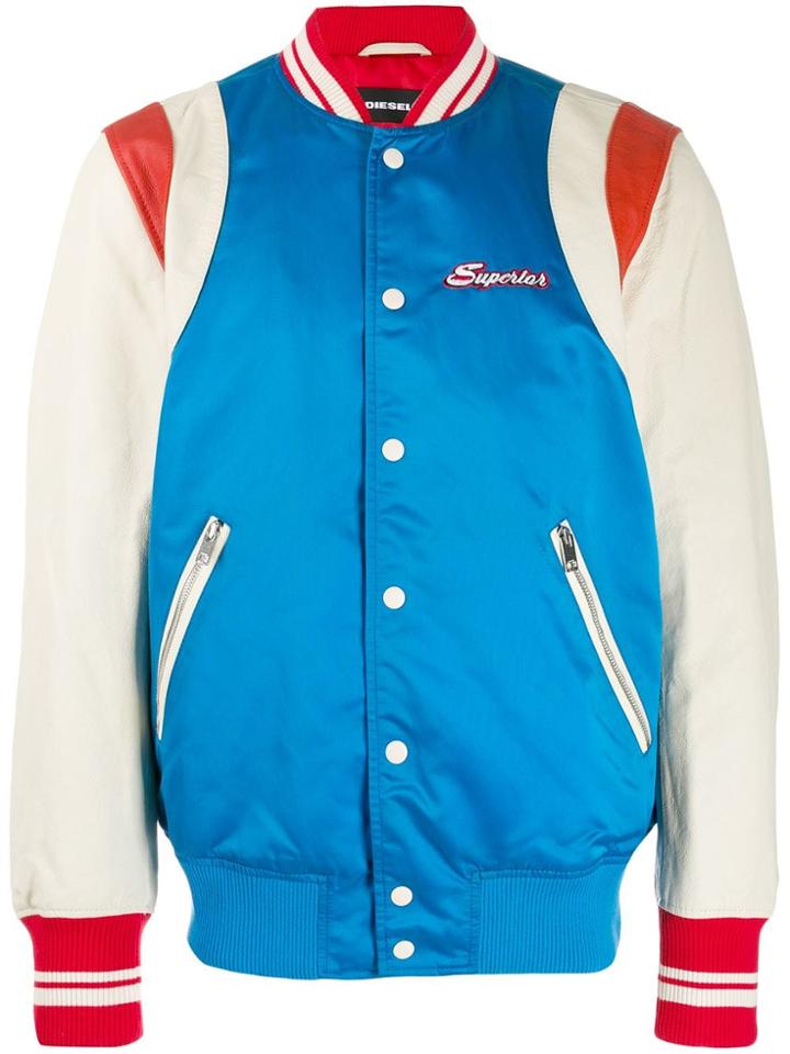 Diesel L-haru Varsity Jacket - Blue