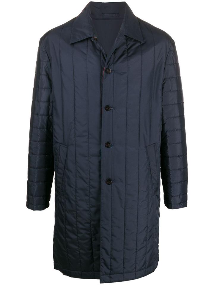 Kenzo Reversible Padded Raincoat - Blue