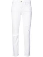 Frame Distressed Skinny Jeans - White