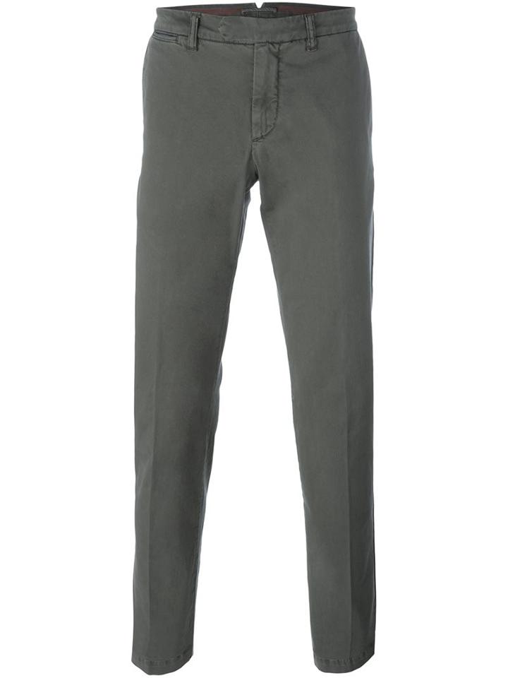 Eleventy Tapered Trousers, Men's, Size: 31, Grey, Cotton/spandex/elastane
