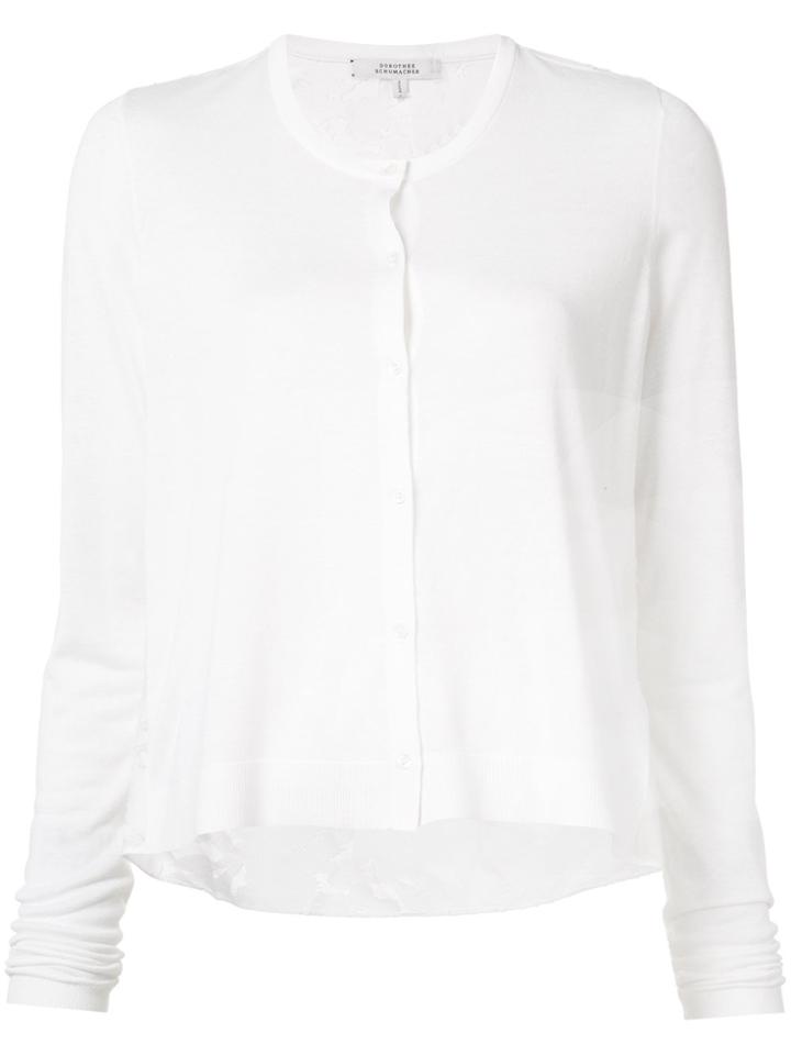 Dorothee Schumacher Loose Style Buttoned Cardigan - White