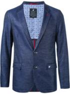 Loveless Two Button Blazer, Men's, Size: Medium, Blue, Polyester/tencel