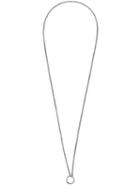 Ann Demeulemeester Ring Pendant Necklace, Women's, Metallic, Silver
