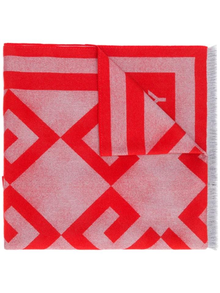 Givenchy Large Logo Scarf - Red