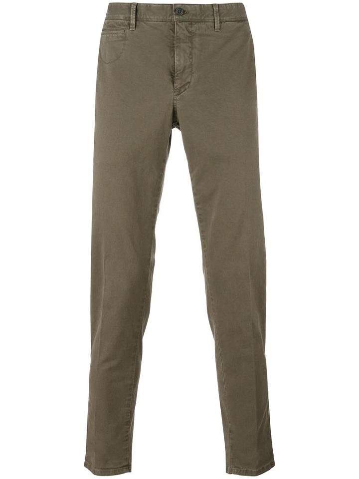 Pt01 Classic Chinos, Men's, Size: 54, Green, Cotton/spandex/elastane