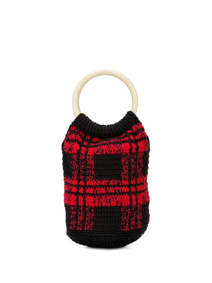 Rachel Comey Praia Knitted Bucket Bag - Red