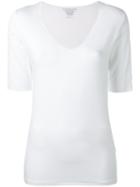 Majestic Filatures V-neck T-shirt, Women's, Size: Ii, White, Spandex/elastane/viscose