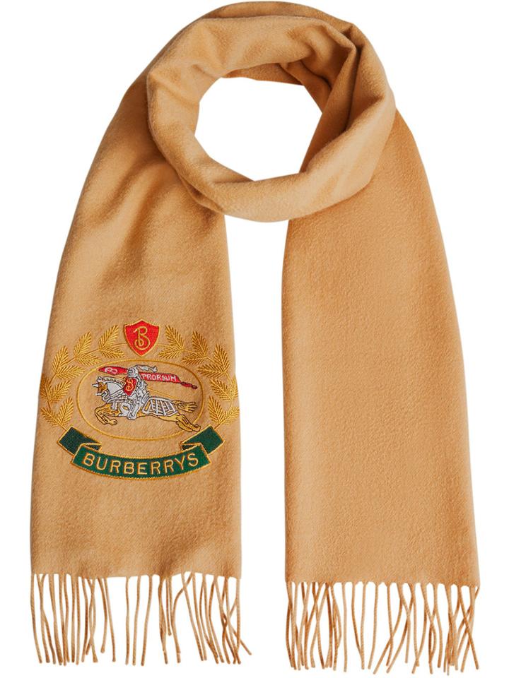 Burberry Classic Archive Logo Scarf - Yellow & Orange