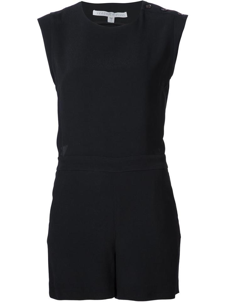 Veronica Beard 'yadira' Romper, Women's, Size: 4, Black, Viscose
