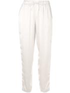 Fabiana Filippi Drawstring Satin Trousers - Neutrals