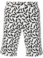 Dolce & Gabbana Abstract Print Bermuda Shorts - White