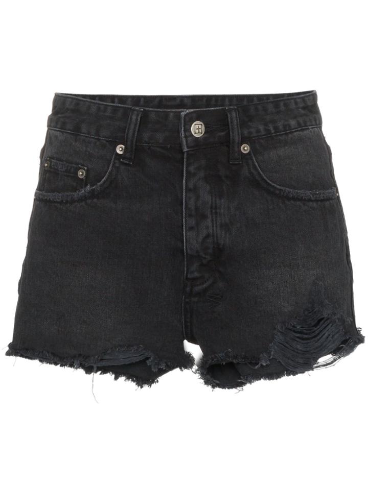 Ksubi Distressed Shorts - Black