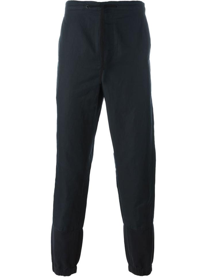 3.1 Phillip Lim Drawstring Trousers, Men's, Size: L, Blue, Polyamide/linen/flax/cotton