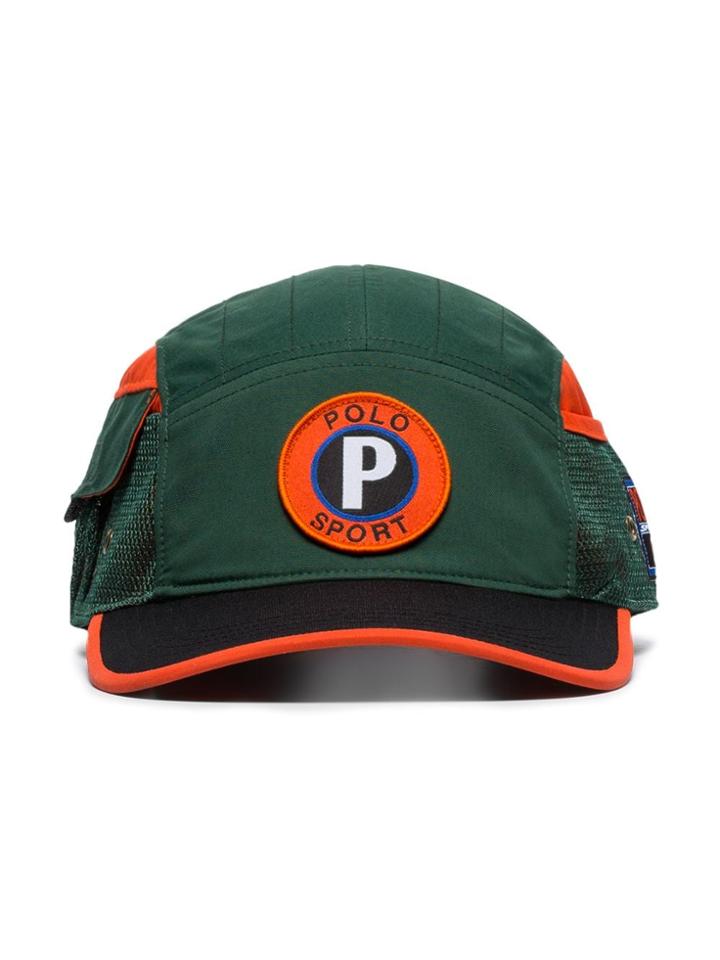 Polo Ralph Lauren Multicoloured Logo Embroidered Baseball Cap - Green