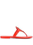 Tory Burch Logo Sandals - Red
