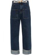 Jw Anderson High-waisted Wide-leg Jeans - Blue