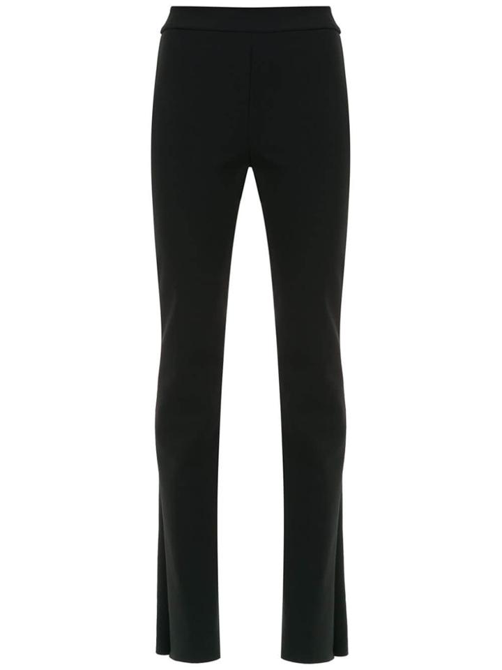 Gloria Coelho High Waist Flared Pants - Black