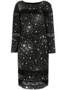 Boutique Moschino Star Print Dress - Black